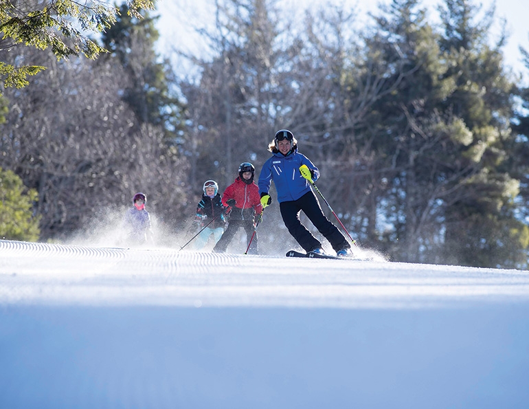 Limited lesson sizes and class pods allowed Pats Peak, N.H., to welcome school groups and comply with Covid-19 protocols in 2020-21.