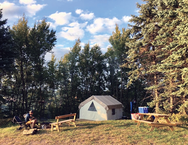 Glamping at Blue Mountain, Pa., was “through the roof” in 2020.