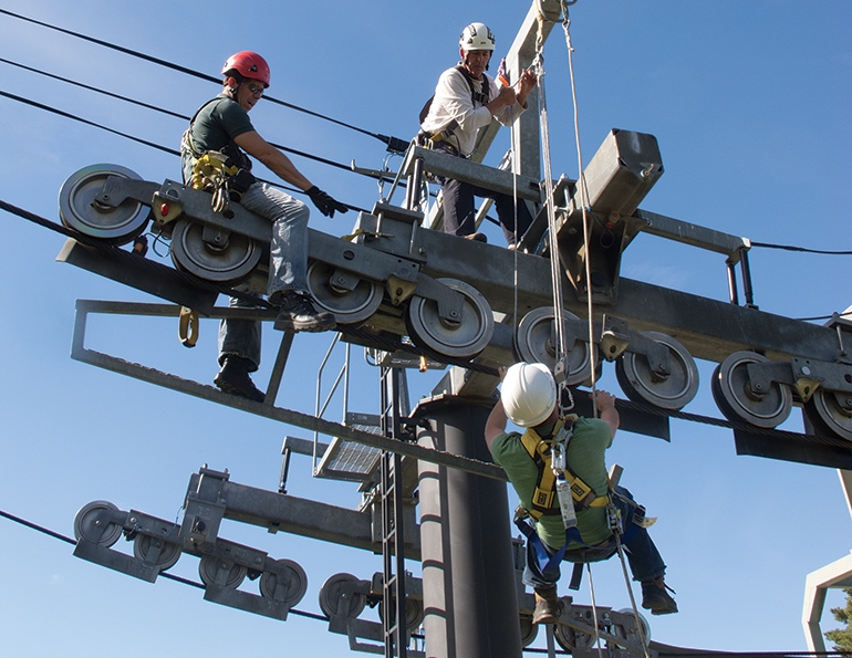 Training for lift mechanics in Ontario can include on-site experience at a variety of different operations so trainees can see how different lifts work.