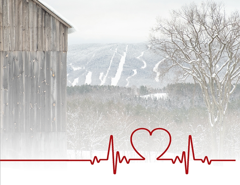 Magic Mountain, Vt. dressed in white.