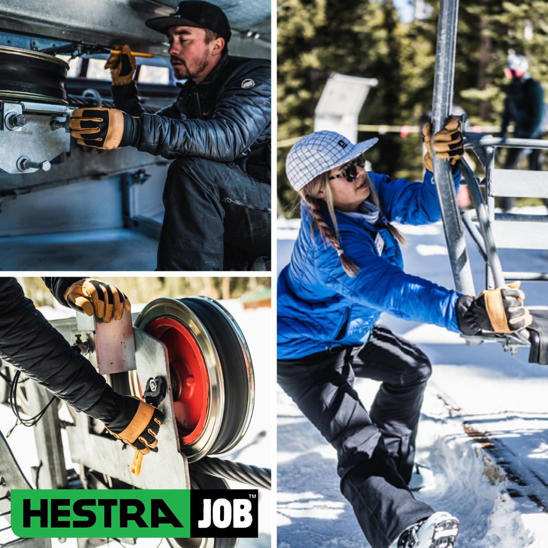 hestra job sub campaign gloves in action